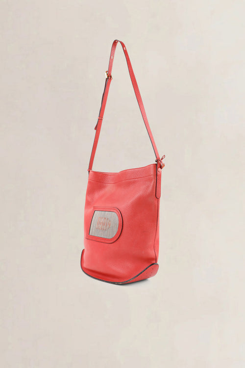 Delvaux Pink Red Coup de Chapeau Limited Edition Le Pin Crossbody Bag