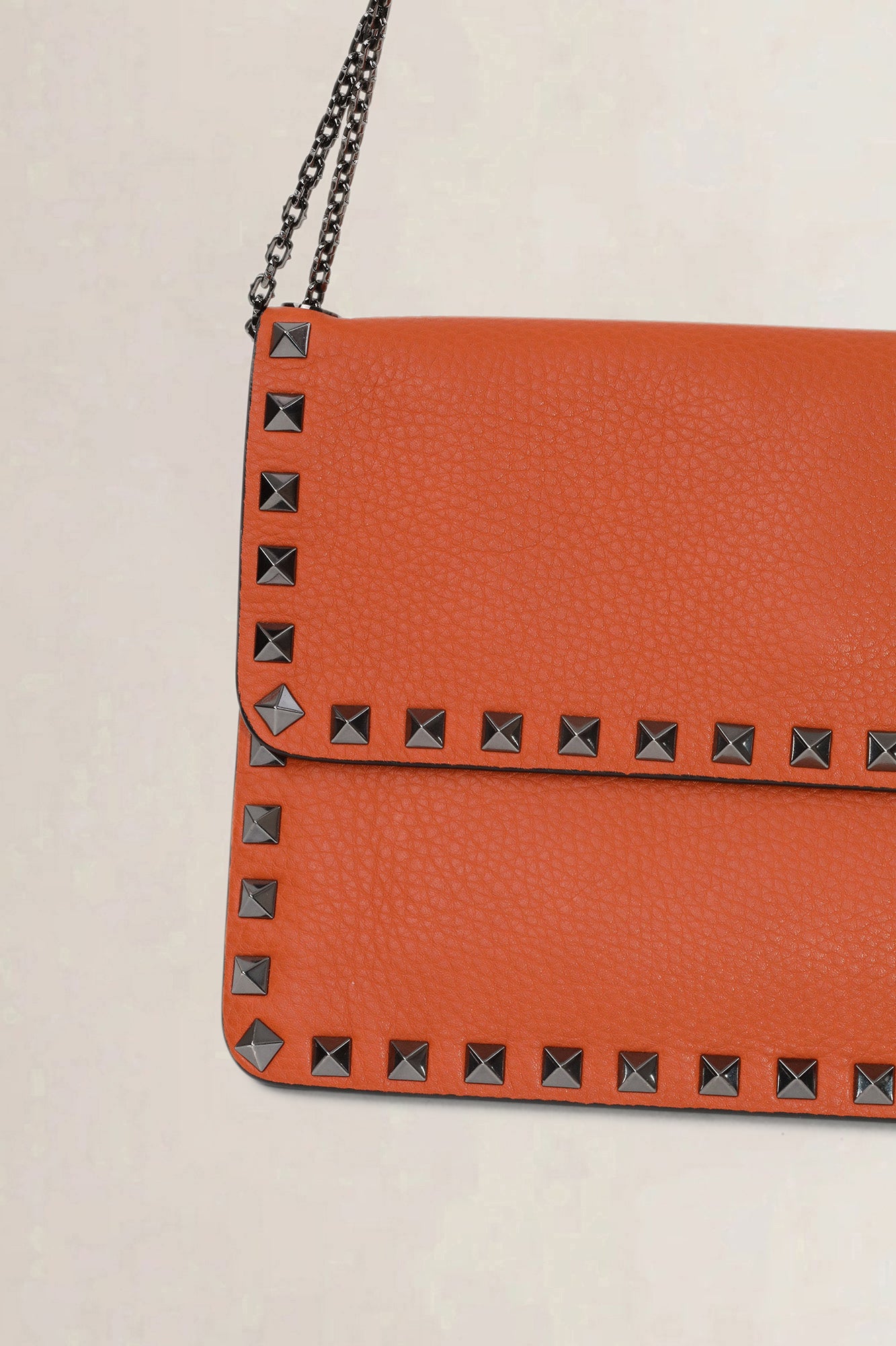 Valentino Garavani Orange Rockstud Crossbody Bag