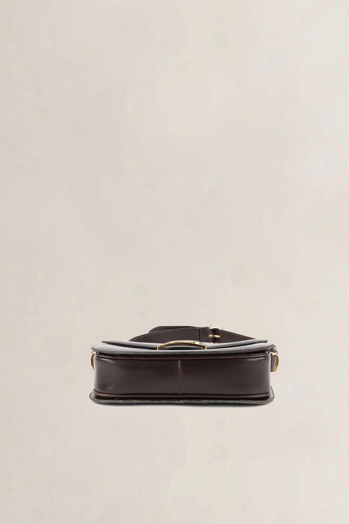 Céline Vintage Dark Brown Horse Carriage Shoulder Bag