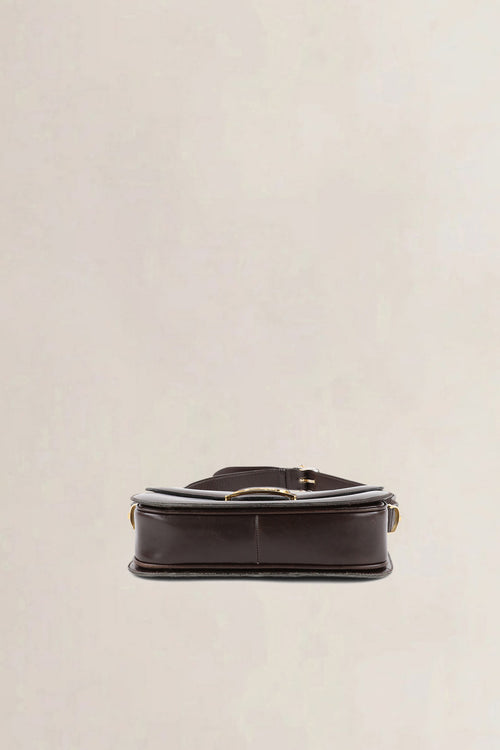 Céline Vintage Dark Brown Horse Carriage Shoulder Bag