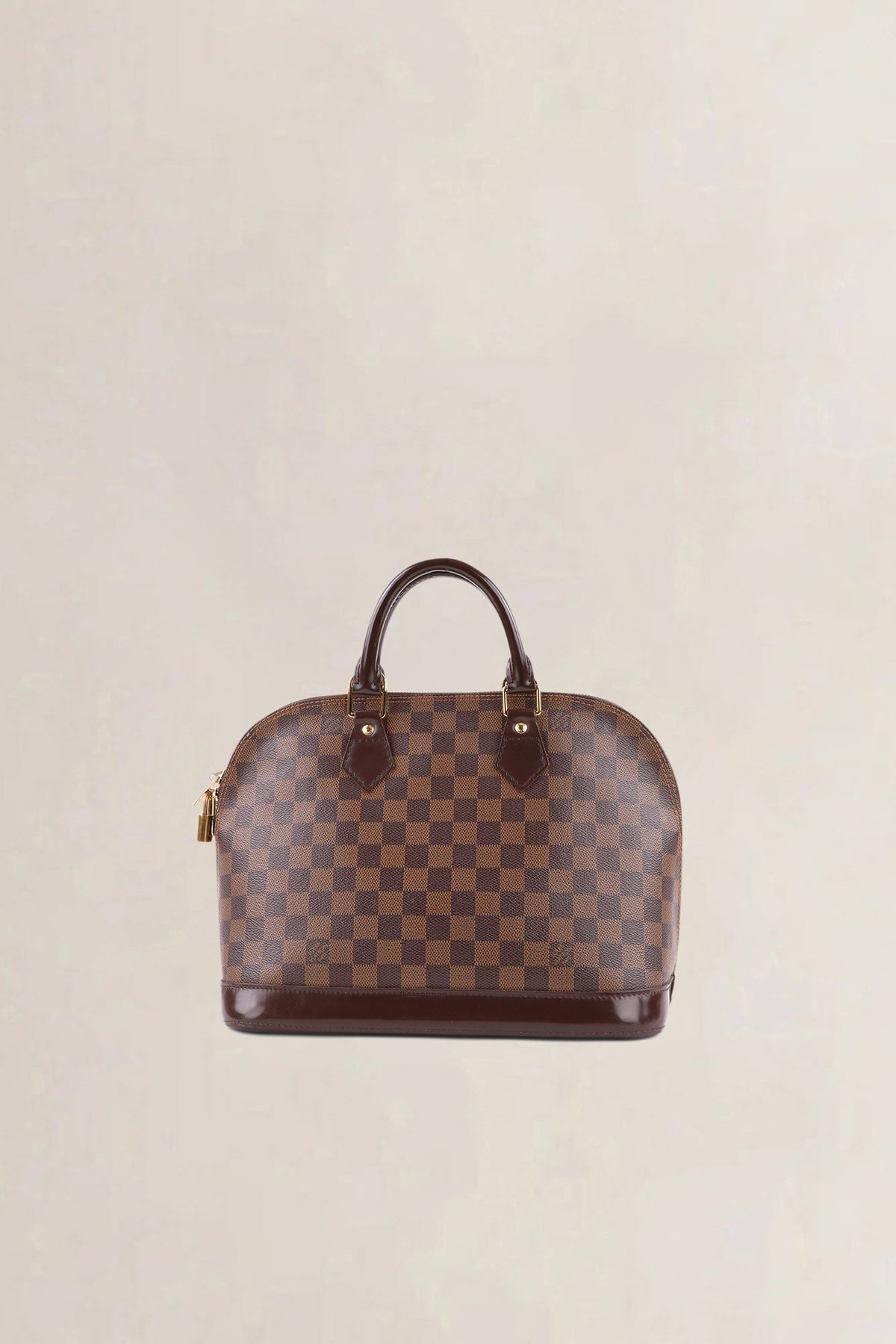 Louis Vuitton Brown Alma Damier Ebene PM Top Handle Bag
