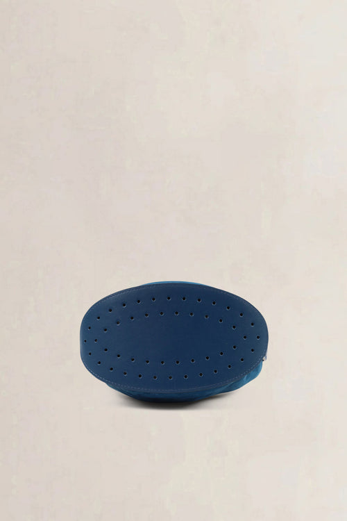 Delvaux Blue Le Pin Suède/Lizard Crossbody Bag