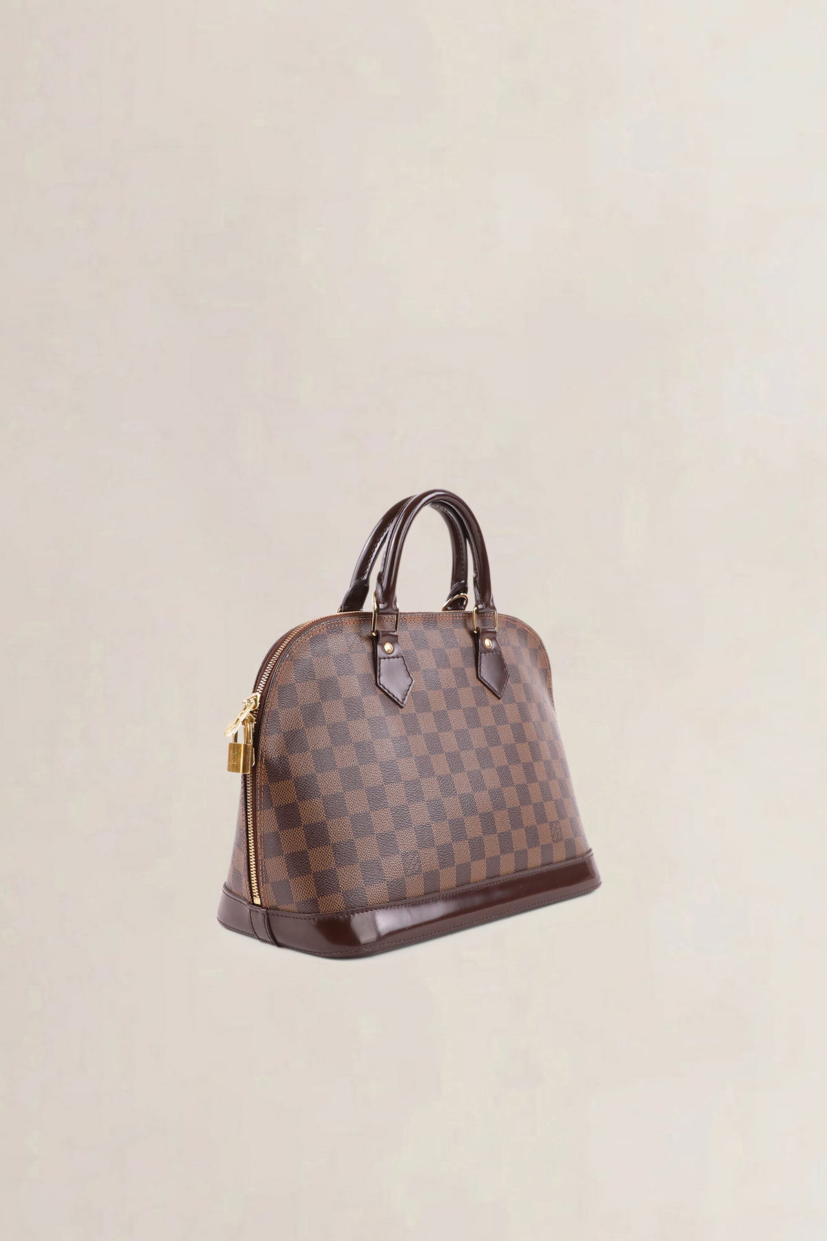 Louis Vuitton Brown Alma Damier Ebene PM Top Handle Bag