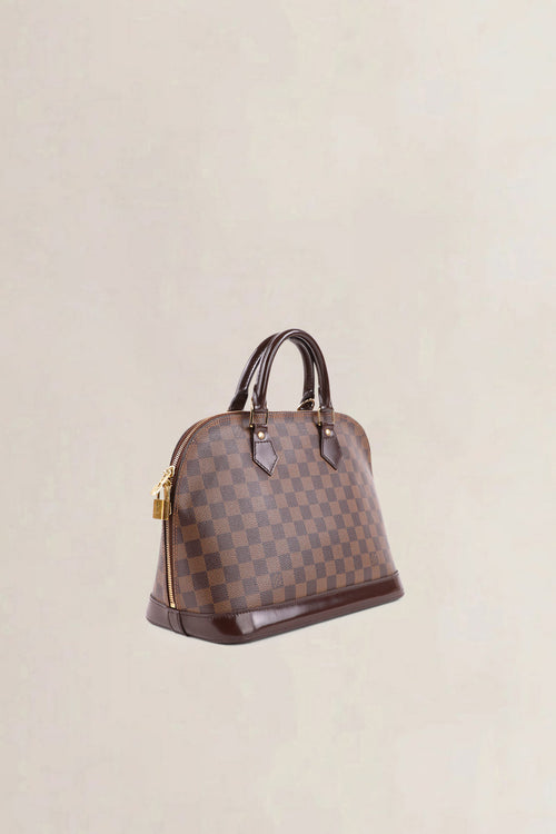 Louis Vuitton Brown Alma Damier Ebene PM Top Handle Bag