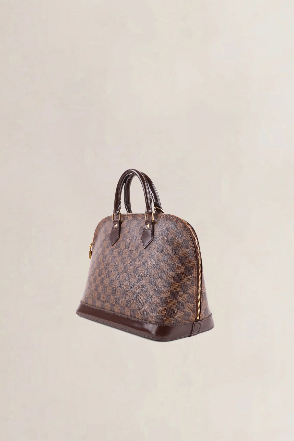 Louis Vuitton Brown Alma Damier Ebene PM Top Handle Bag