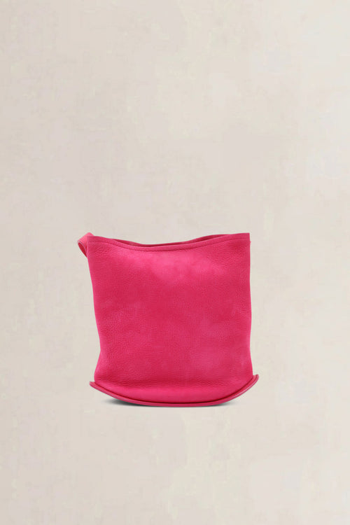 Delvaux Pink Le Pin Suède/Lizard Crossbody Bag