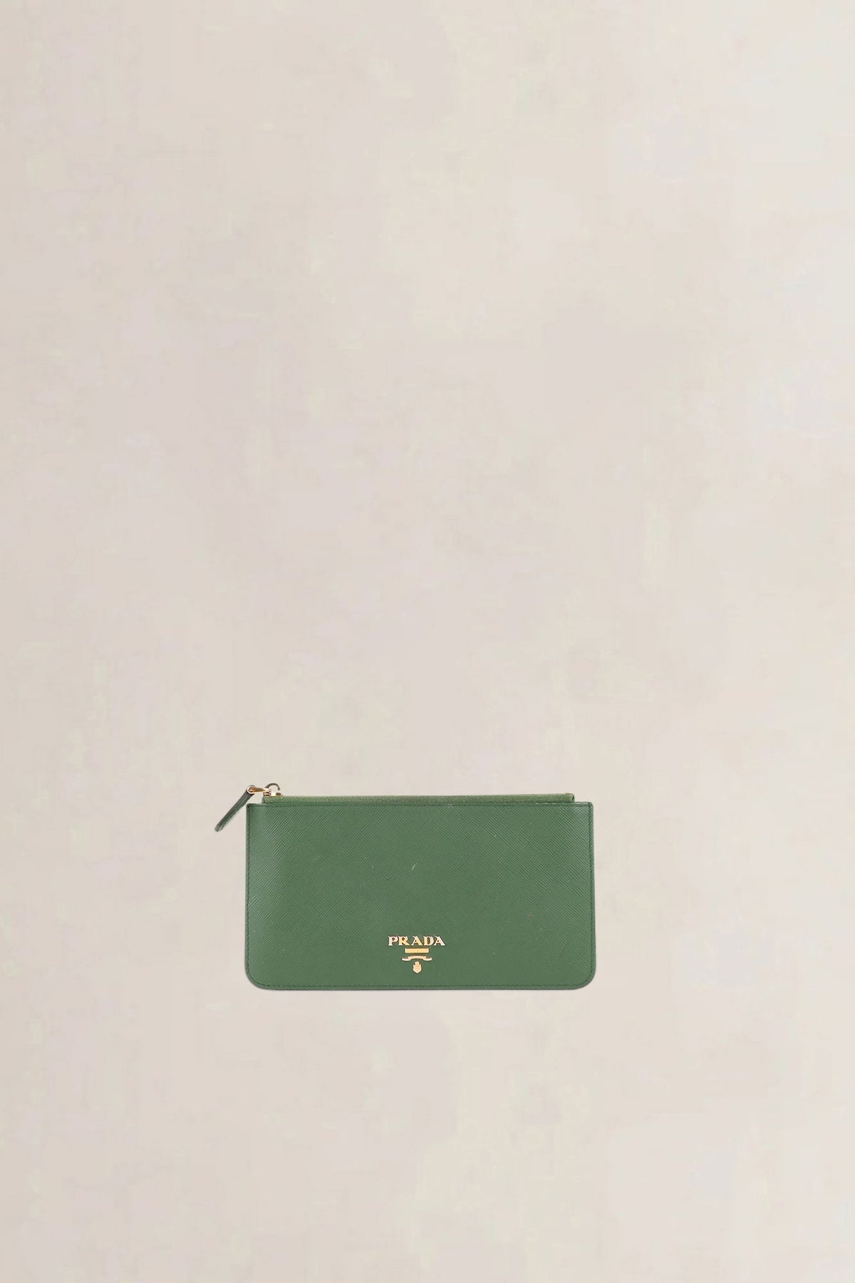 Prada Green Saffiano Leather Wallet Set — preloved