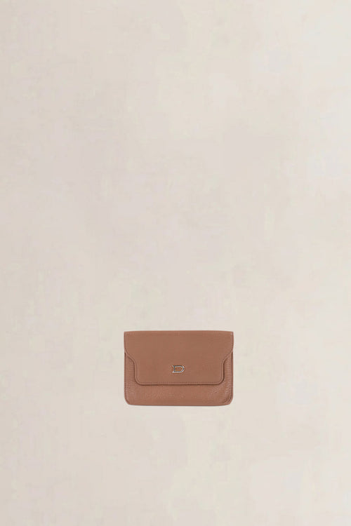Delvaux Cognac Jumping Calf Flap Wallet