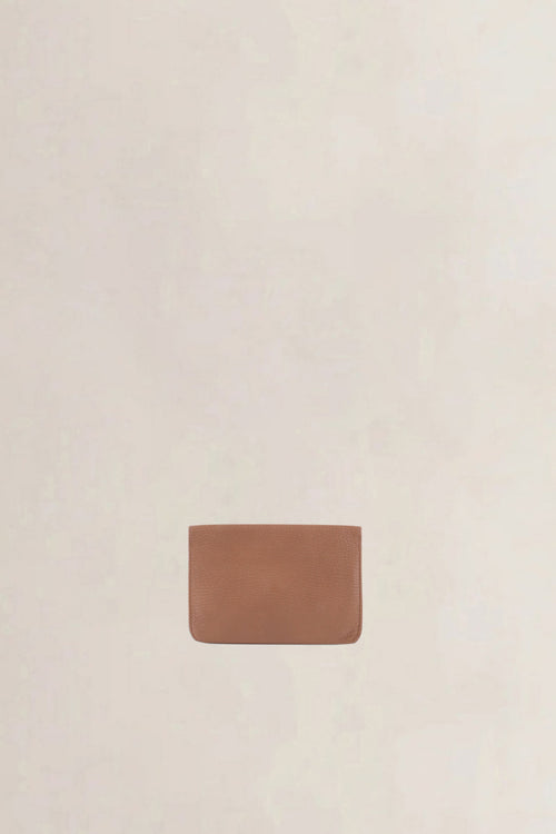 Delvaux Cognac Jumping Calf Flap Wallet