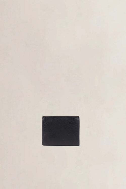 Delvaux Black Diabolo MM Trifold Wallet