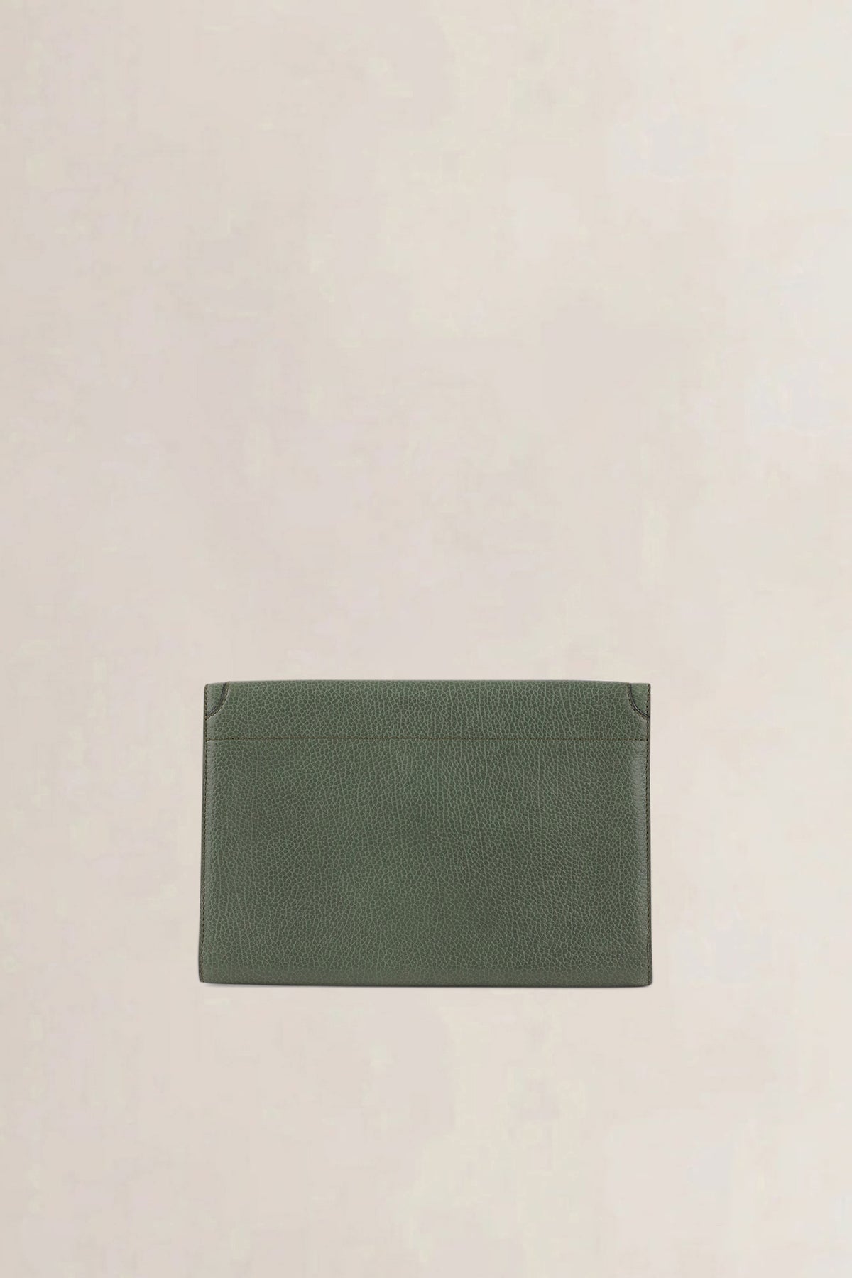 Delvaux Olive Green Clutch