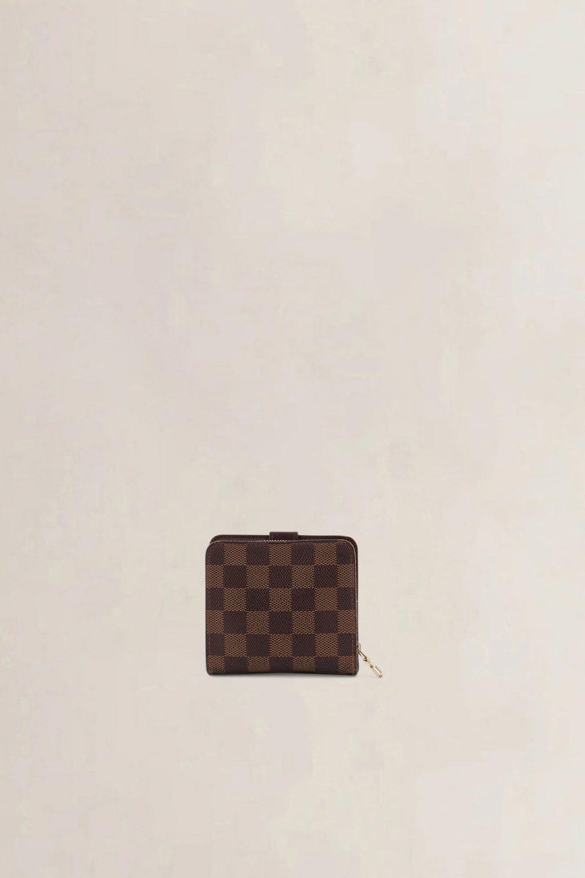 Louis Vuitton Dark Brown Damier Ebene Compact Zip Wallet