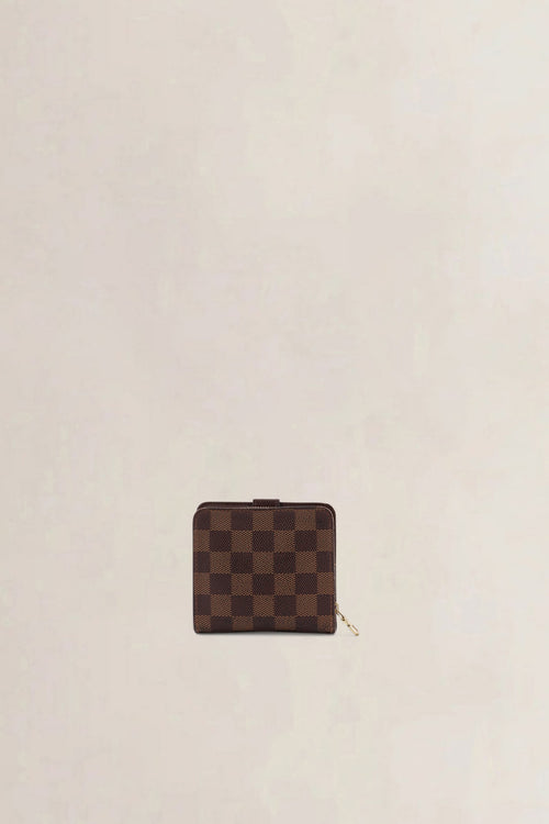 Louis Vuitton Dark Brown Damier Ebene Compact Zip Wallet