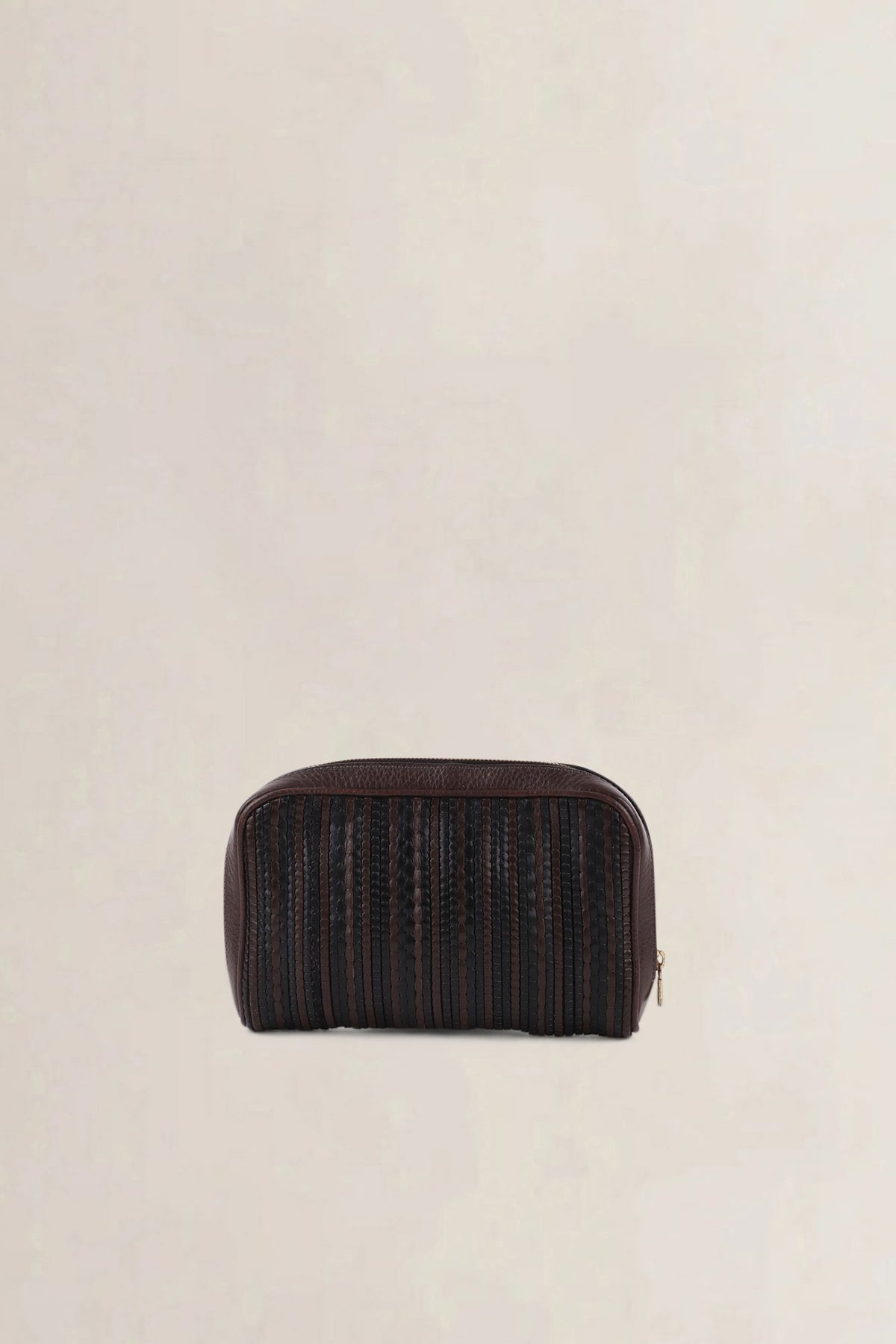 Delvaux Brown Toile de Cuir Clutch