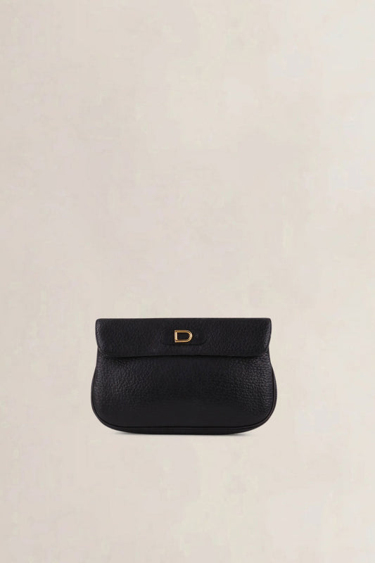 Delvaux Black Jumping Calf Pochette Wallet