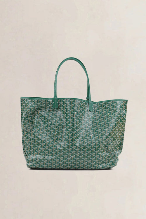 Goyard Green Saint Louis Coated Canvas Shoulder Bag