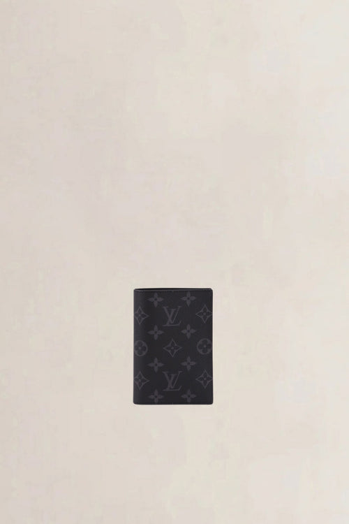 Louis Vuitton Black & Grey Monogram Eclipse Passport Cover