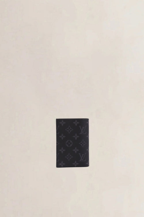 Louis Vuitton Black & Grey Monogram Eclipse Passport Cover