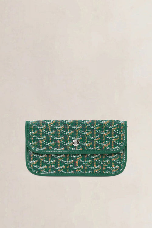 Goyard Green Saint Louis Coated Canvas Shoulder Bag