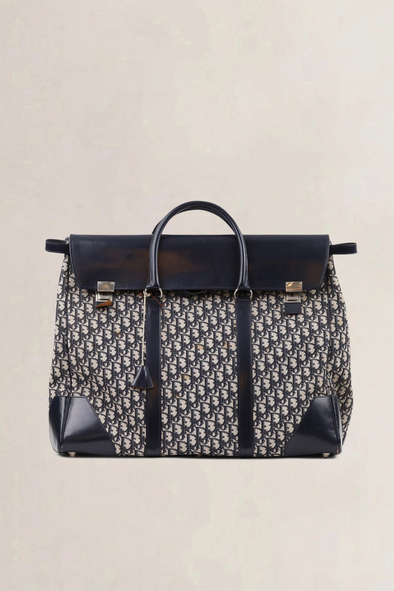 Christian Dior Blue Monogram Oblique Travel Bag