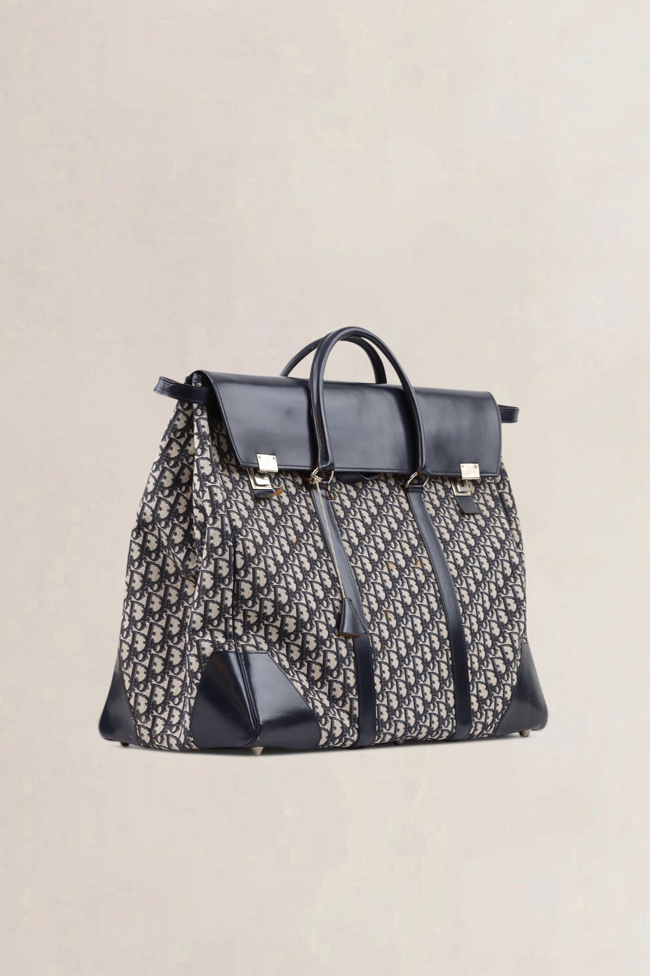 Christian Dior Blue Monogram Oblique Travel Bag