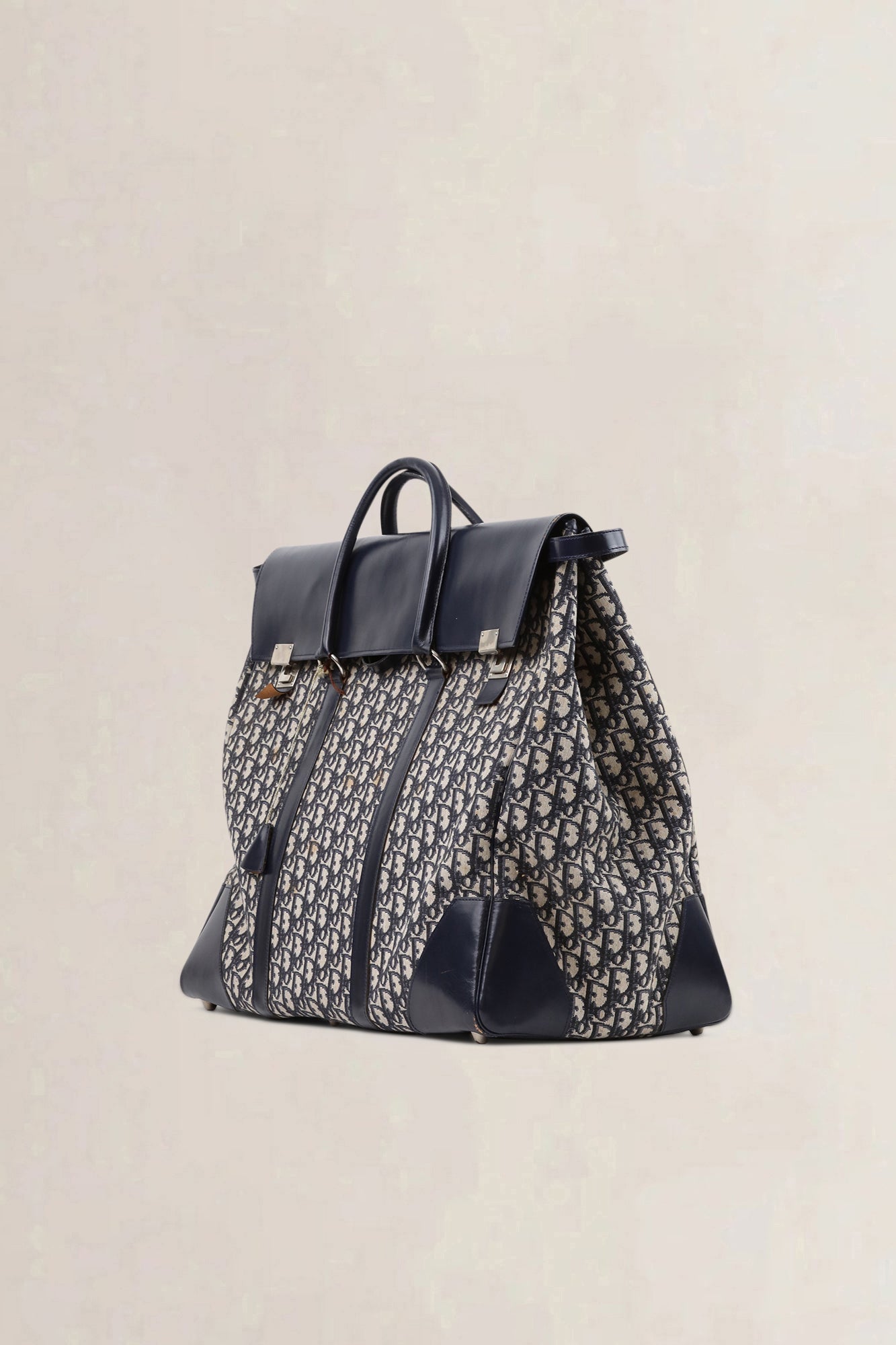 Christian Dior Blue Monogram Oblique Travel Bag