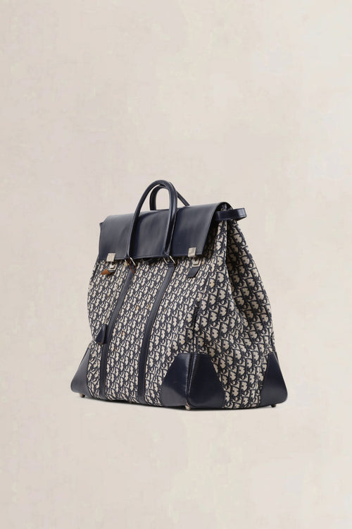 Christian Dior Blue Monogram Oblique Travel Bag