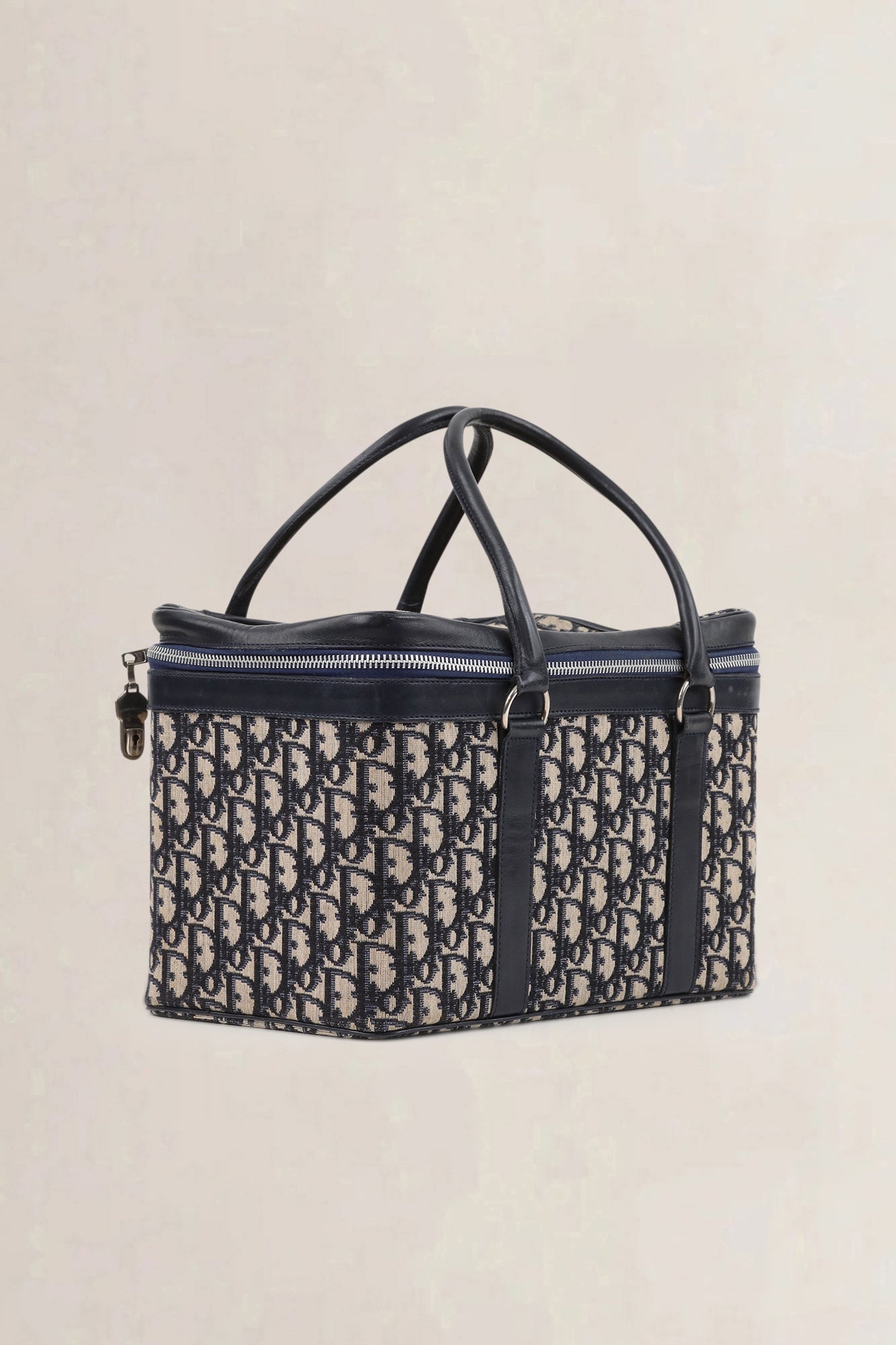 Christian Dior Blue Monogram Vanity Case