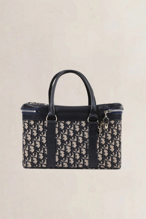 Christian Dior Blue Monogram Vanity Case