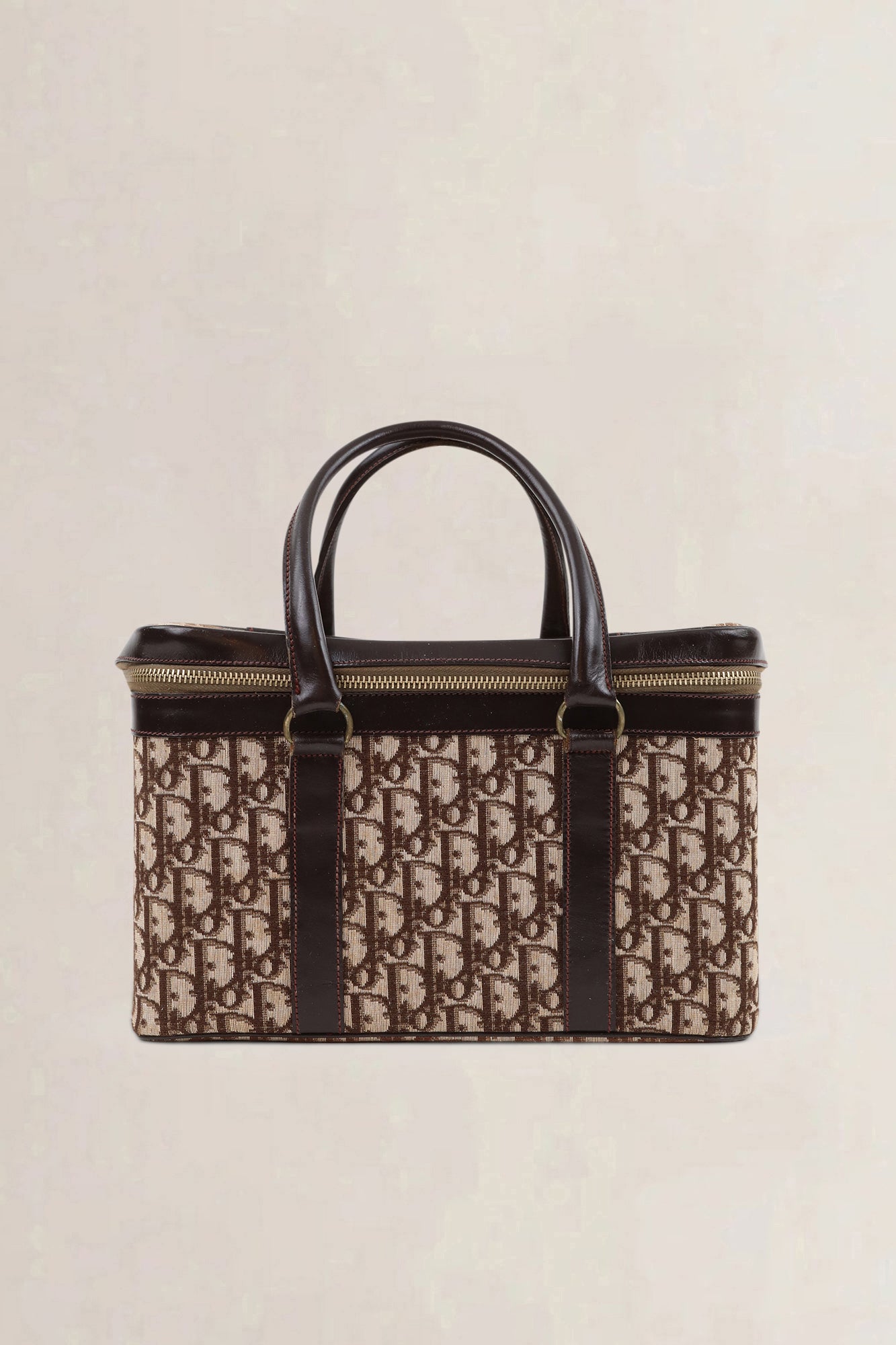 Christian Dior Brown Monogram Vanity Case
