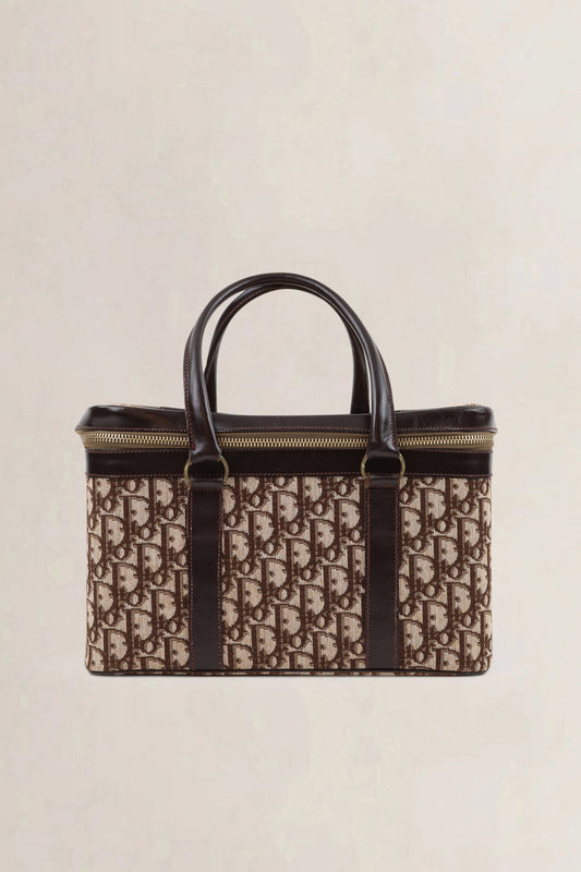 Christian Dior Brown Monogram Vanity Case