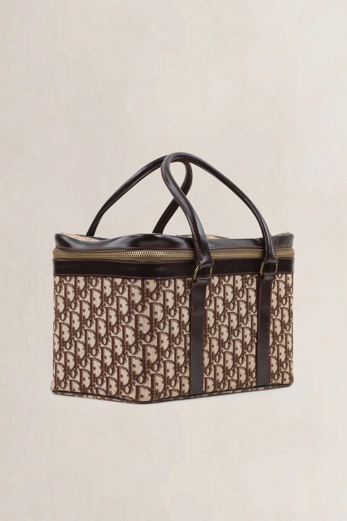 Christian Dior Brown Monogram Vanity Case