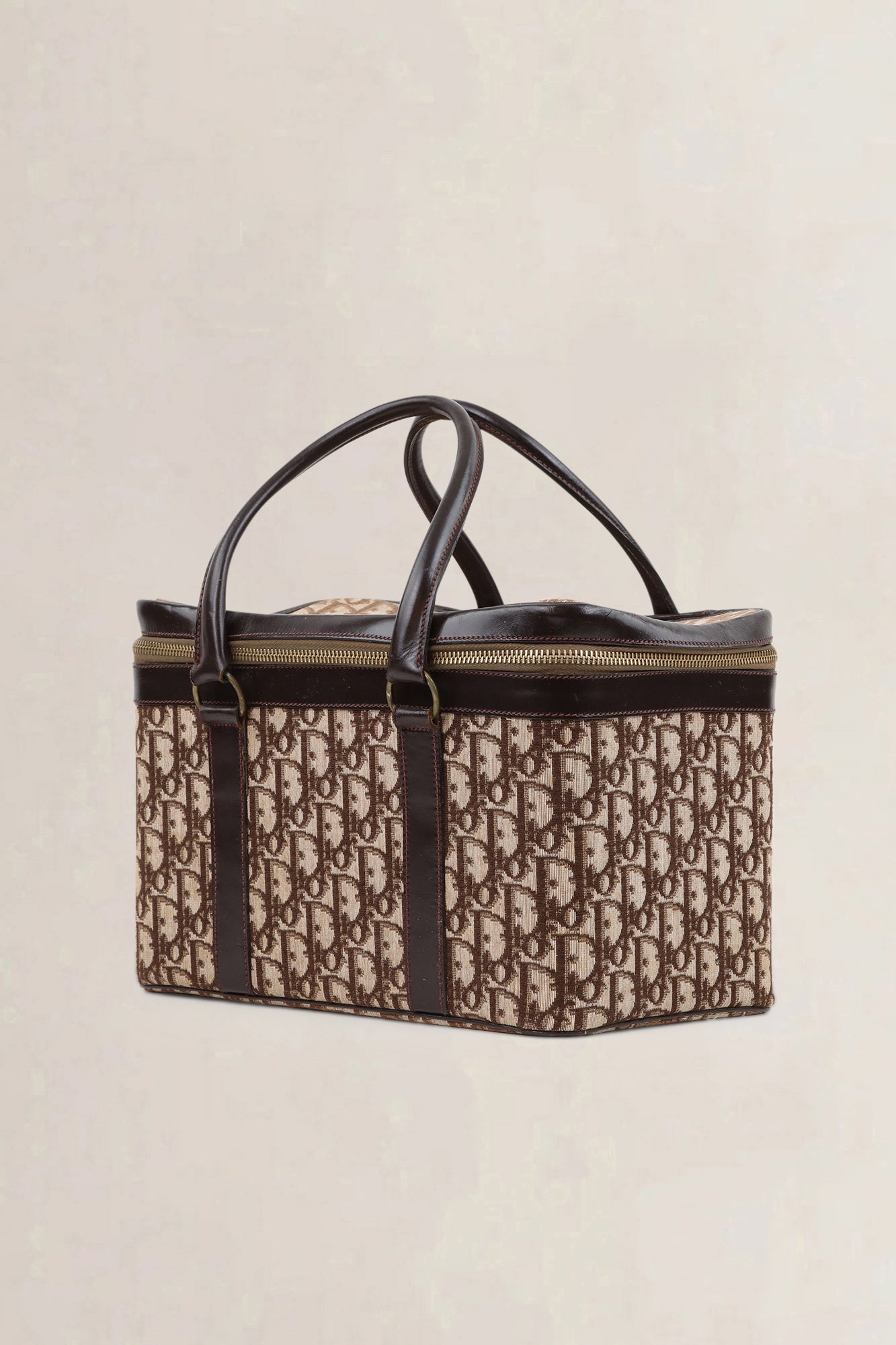 Christian Dior Brown Monogram Vanity Case