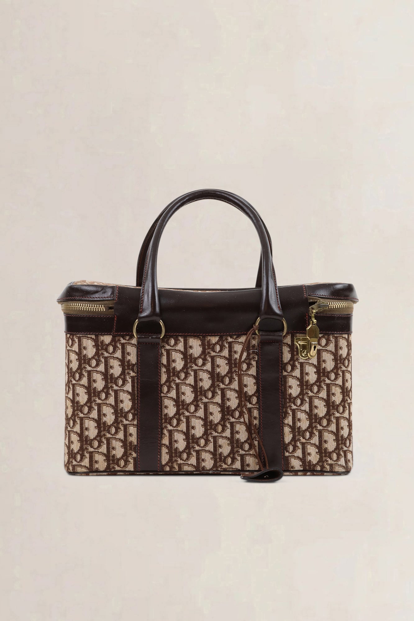 Christian Dior Brown Monogram Vanity Case