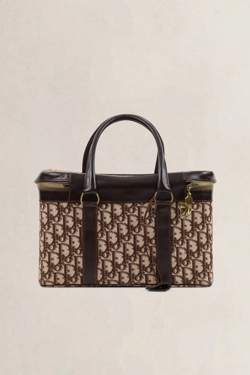Christian Dior Brown Monogram Vanity Case