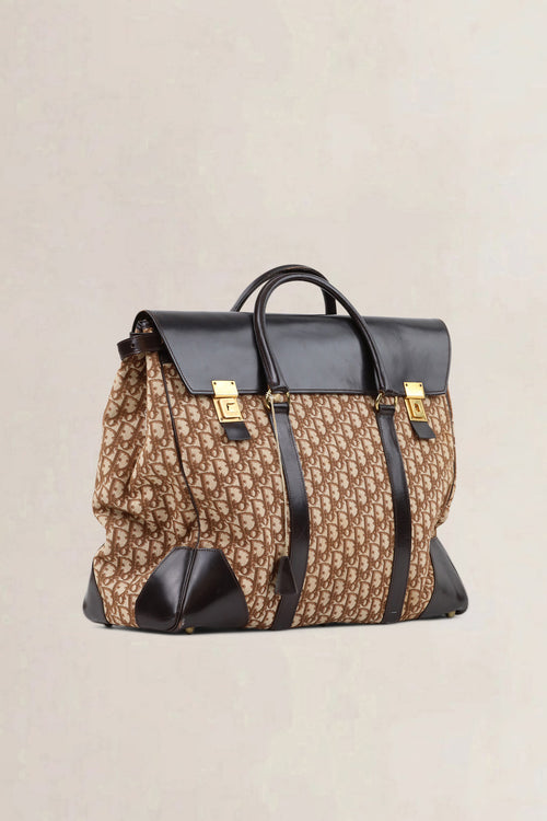 Christian Dior Brown Monogram Oblique Travel Bag