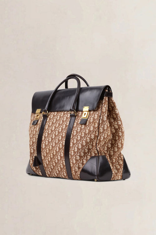 Christian Dior Brown Monogram Oblique Travel Bag