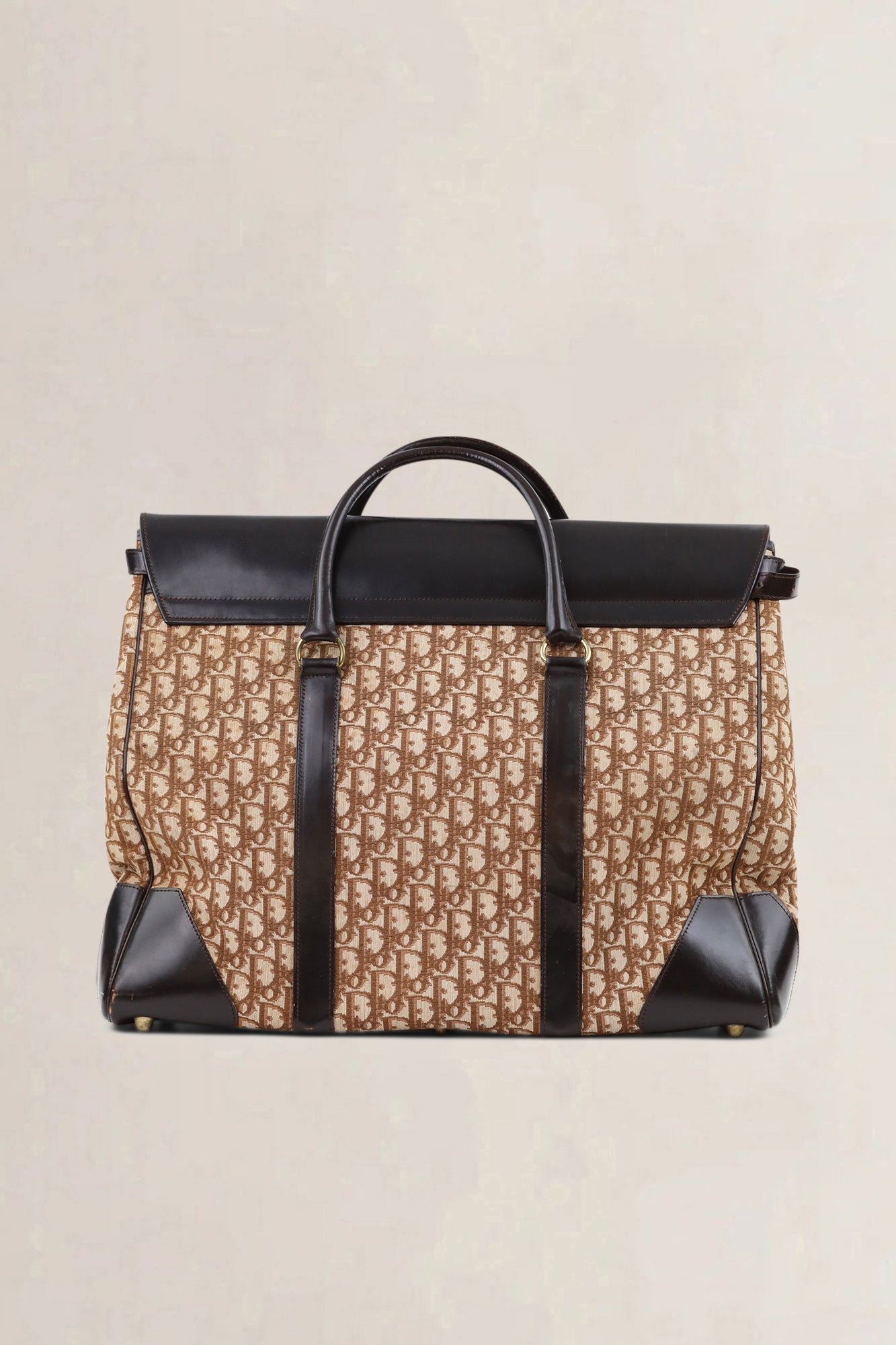 Christian Dior Brown Monogram Oblique Travel Bag