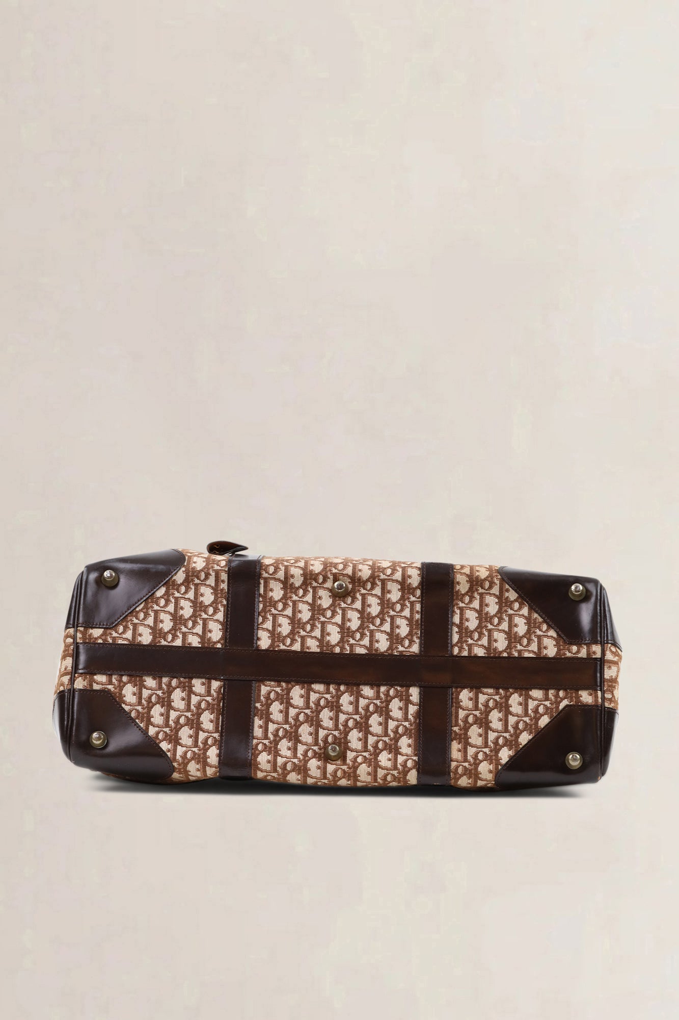 Christian Dior Brown Monogram Oblique Travel Bag