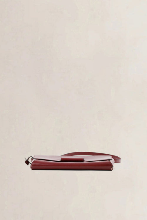 Delvaux Burgundy Leather Shoulder Bag