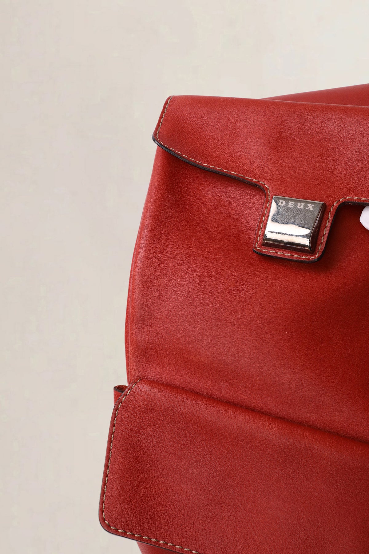 Delvaux Brick Red Deux Le Trente-Quatre Crossbody Bag