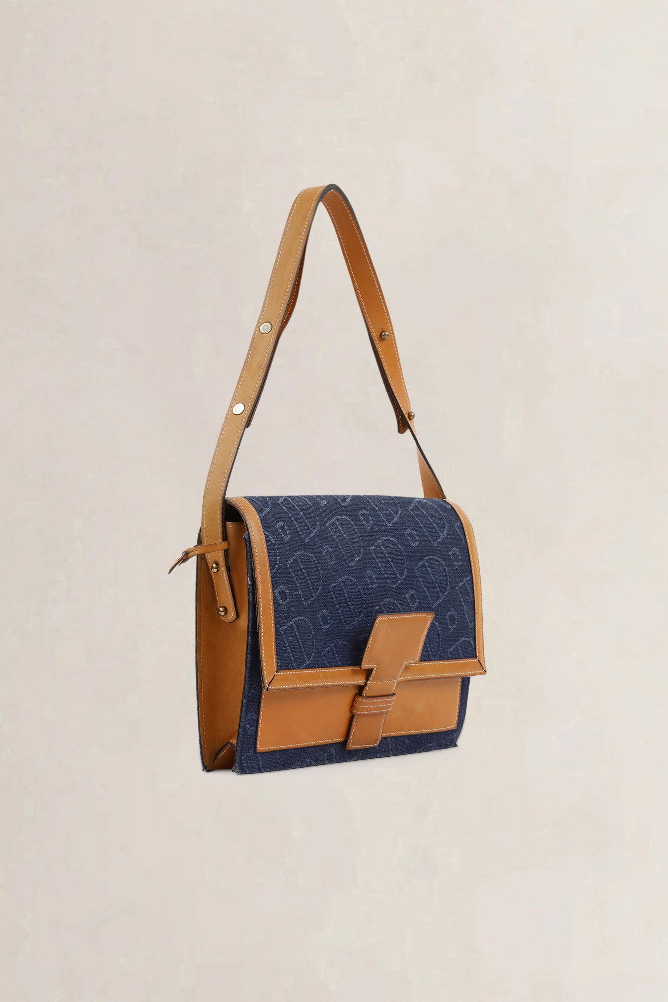 Delvaux Blue Vintage Crossbody Bag
