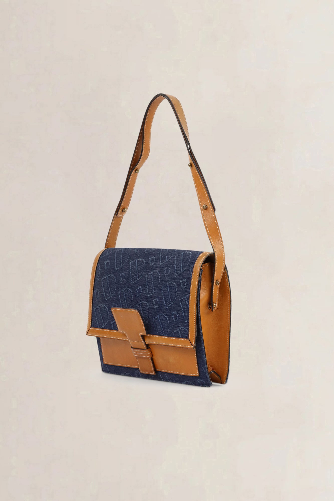Delvaux Blue Vintage Crossbody Bag