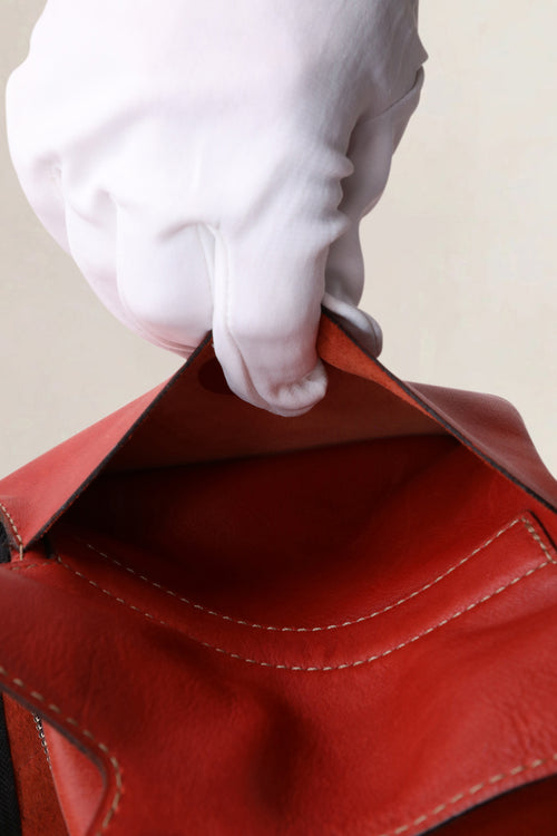 Delvaux Brick Red Deux Le Trente-Quatre Crossbody Bag
