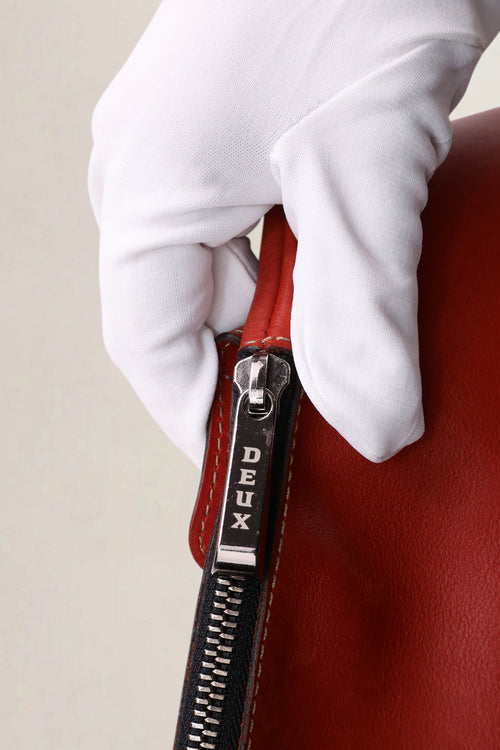 Delvaux Brick Red Deux Le Trente-Quatre Crossbody Bag