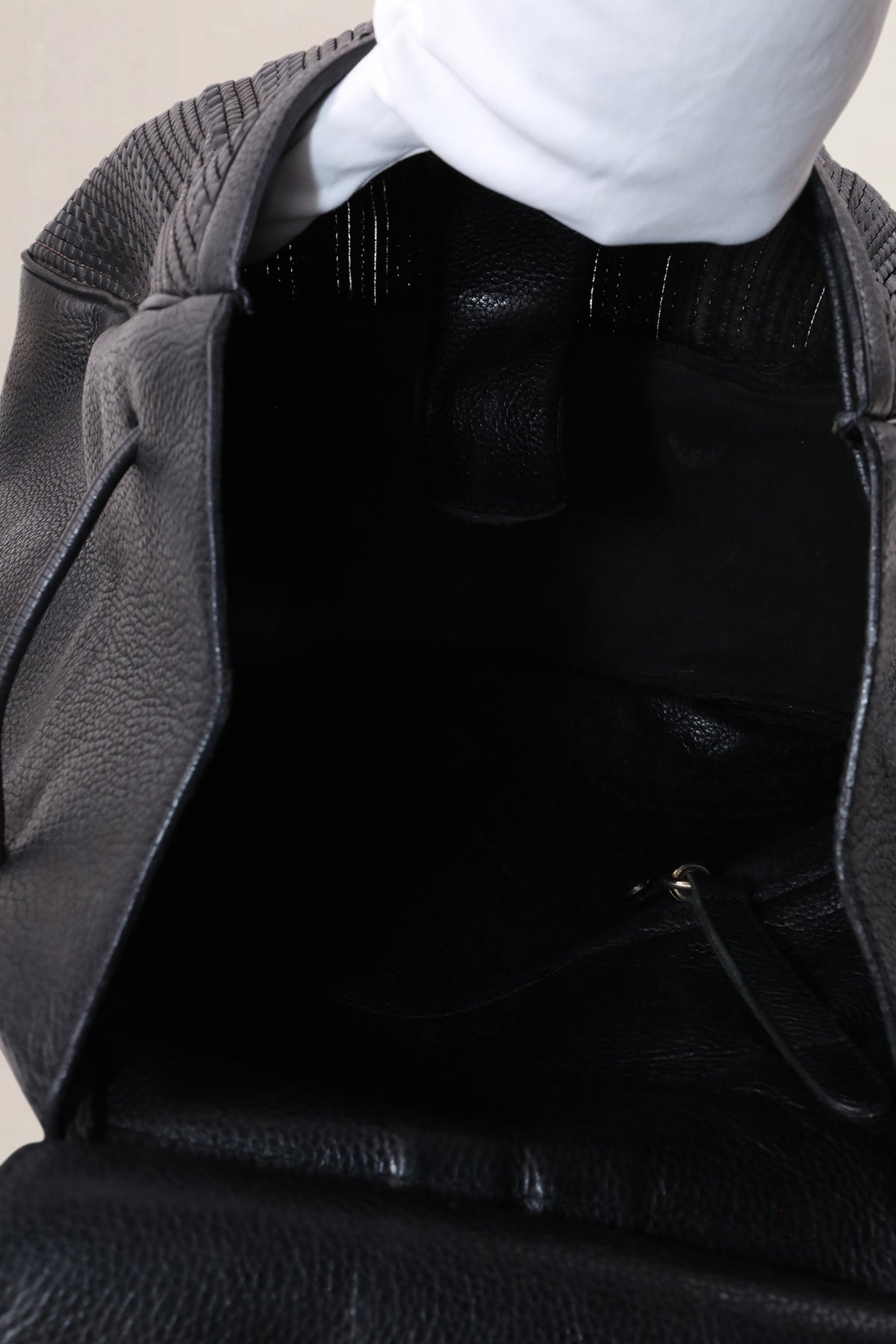 Delvaux Black Lucifer Toile de Cuir GM Shoulder Bag