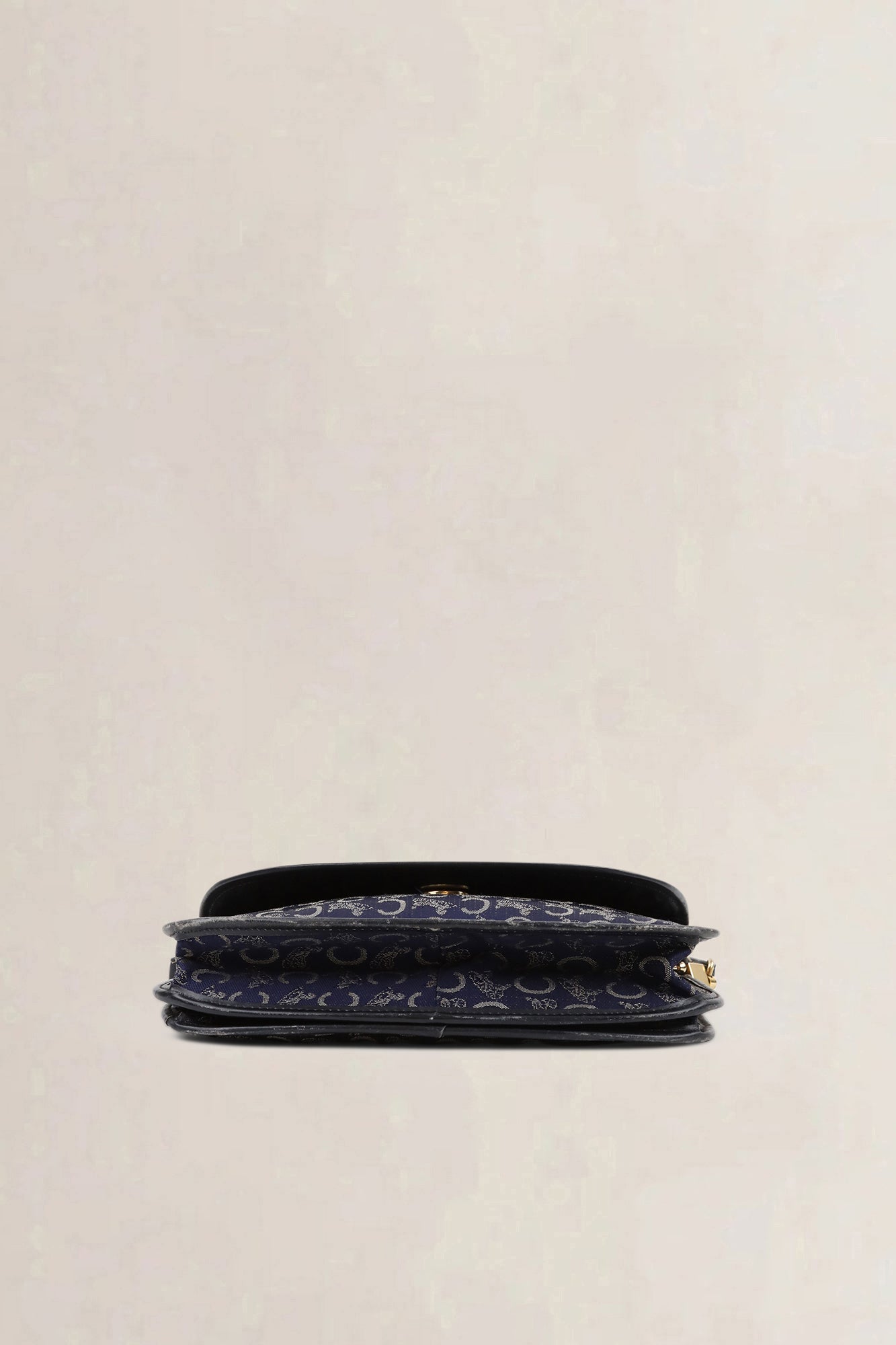 Céline Vintage Blue Monogram Shoulder Bag