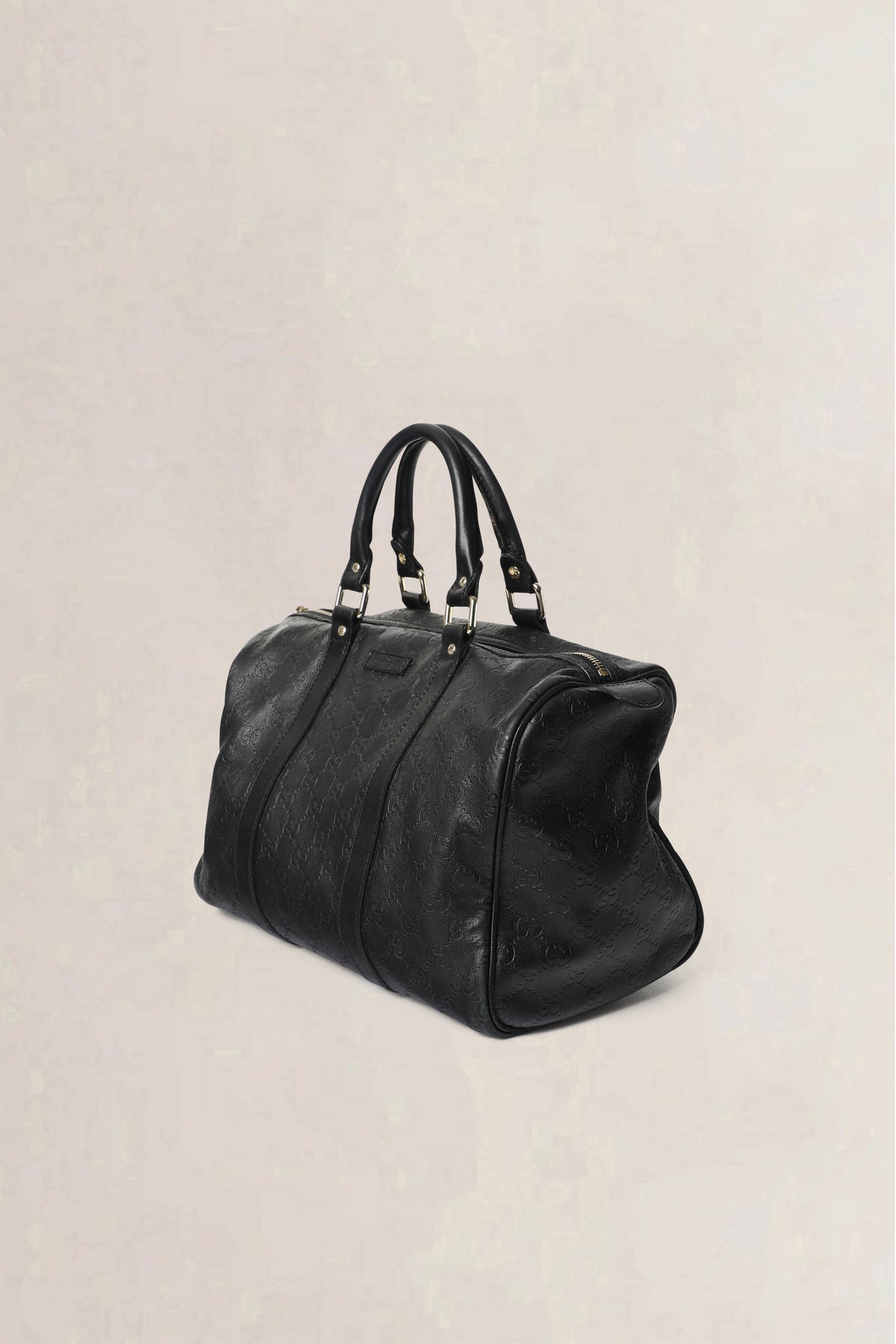 Gucci Black GG Signature Joy Boston Top Handle Bag