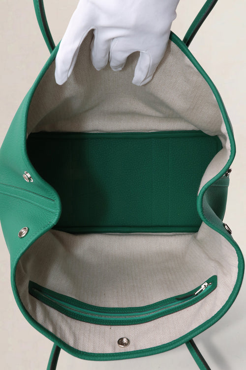 Hermès Green Garden Party 36 Top Handle Bag