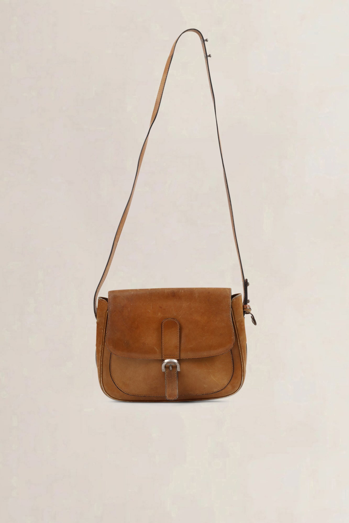 Delvaux Vintage Cognac Crossbody Bag